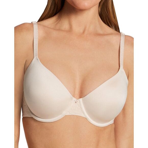 Le Mystere Womens Lace Allure Soft Contour Bra 38C Soft Shell 1246 - NWT